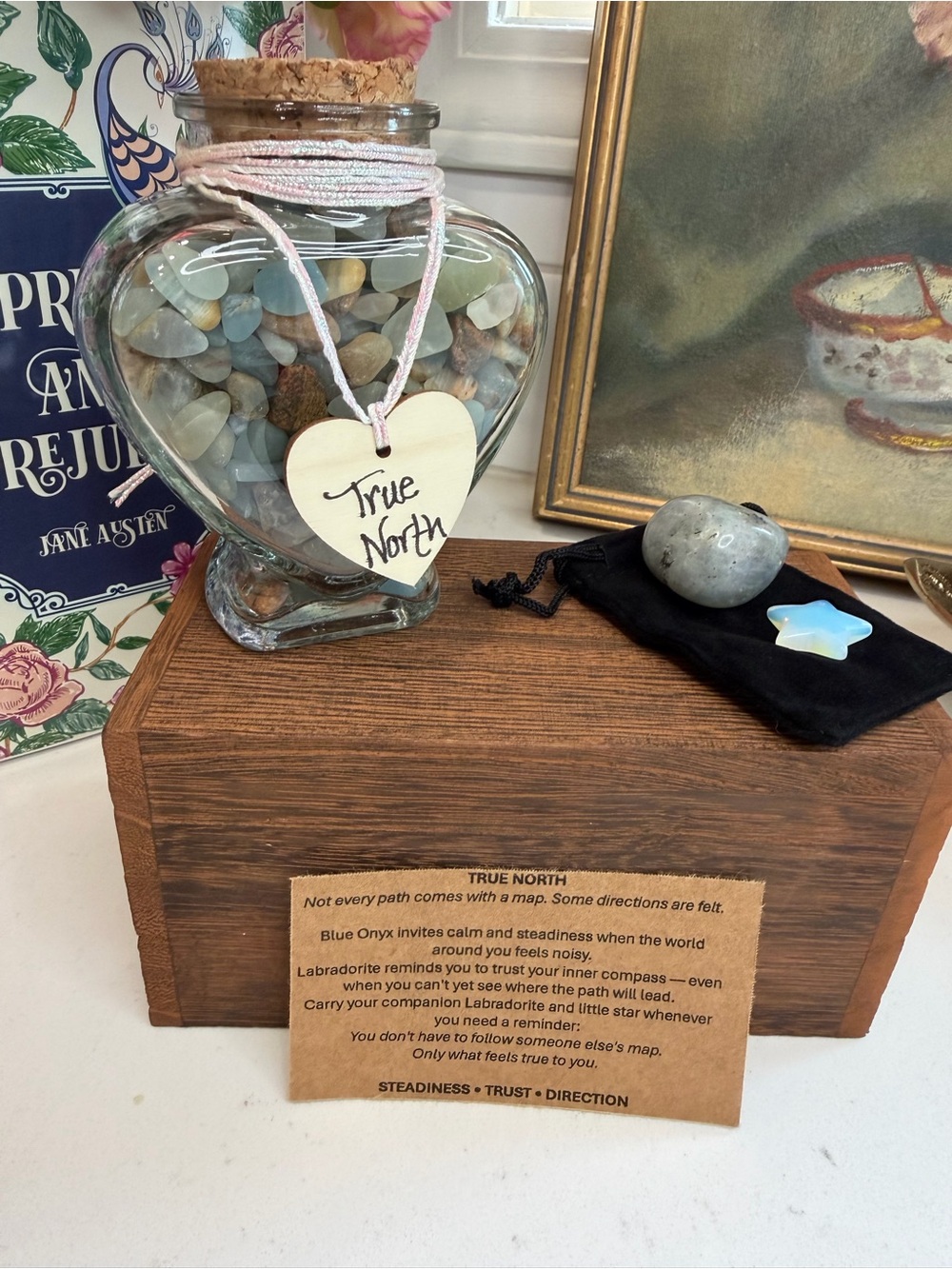 TRUE NORTH • Blue Onyx + Labradorite Intention Jar